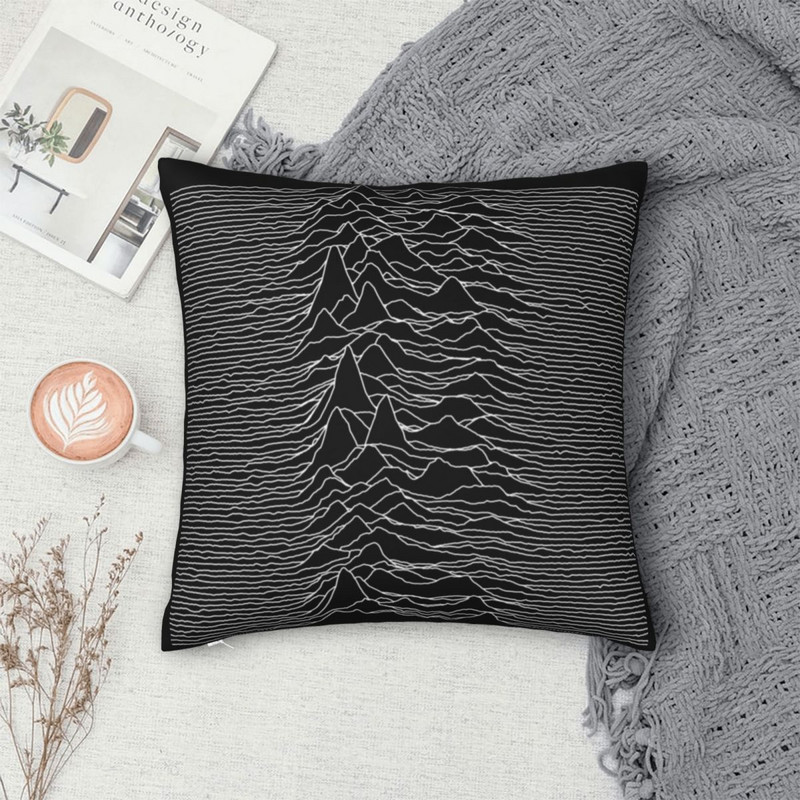 Unknown Pleasures Joy Division párnahuzat poliészter nyomtatott cipzáras dekor kanapé üléspárnahuzat
