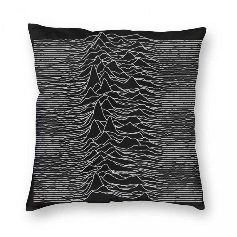 Unknown Pleasures Joy Division párnahuzat poliészter nyomtatott cipzáras dekor kanapé üléspárnahuzat