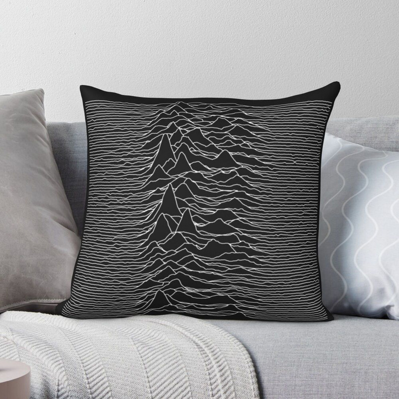 Unknown Pleasures Joy Division párnahuzat poliészter nyomtatott cipzáras dekor kanapé üléspárnahuzat
