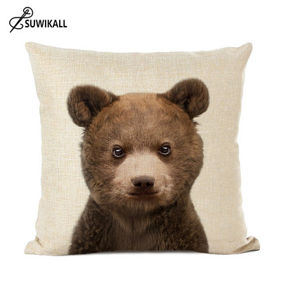 animale drăguțe anime husă de pernă decor acasă iepure măgar vulpe decor pernă lenjerie de pernă decor camera bebelușului husă de pernă
