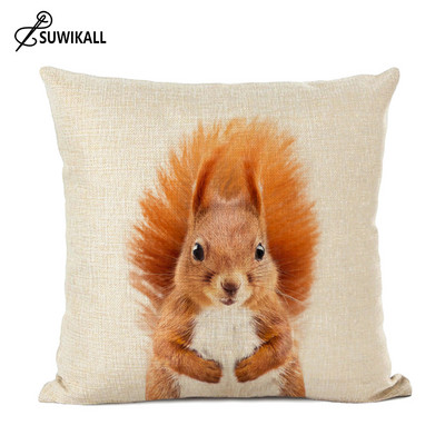 animale drăguțe anime husă de pernă decor acasă iepure măgar vulpe decor pernă lenjerie de pernă decor camera bebelușului husă de pernă