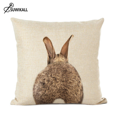 animale drăguțe anime husă de pernă decor acasă iepure măgar vulpe decor pernă lenjerie de pernă decor camera bebelușului husă de pernă