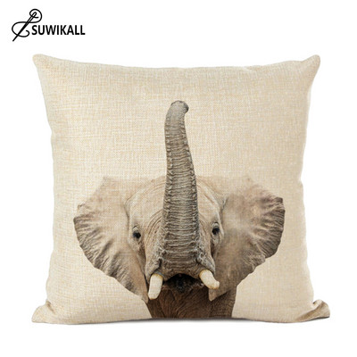 animale drăguțe anime husă de pernă decor acasă iepure măgar vulpe decor pernă lenjerie de pernă decor camera bebelușului husă de pernă
