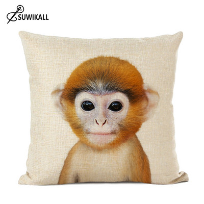 animale drăguțe anime husă de pernă decor acasă iepure măgar vulpe decor pernă lenjerie de pernă decor camera bebelușului husă de pernă