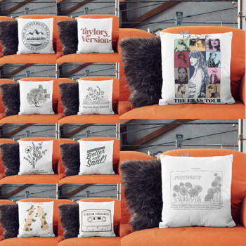 Taylor Midnights Tracklist Inspired Swift Cushion Cover 45x45cm Διακοσμητικό κάλυμμα μαξιλαριού καναπέ Taylor Music Swift Albums Pillowcase