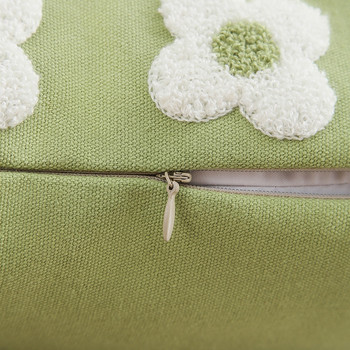 INS бродерия калъфка за възглавница диван пълнени цип дизайн декор мода сладко цвете калъфка за възглавница за легло стол декорация на дома