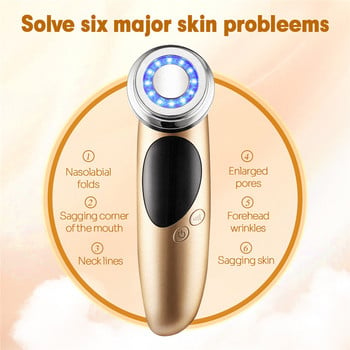 Συσκευή ομορφιάς EMS Υπερηχητικό φωτόνιο Facial Massager Skin Tightening Machine Συσκευή αναζωογόνησης για ανύψωση προσώπου LED Light Therapy