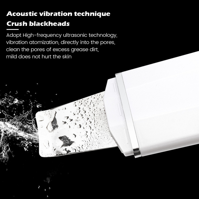 Καθαριστικό προσώπου Peeling Shovel Ion Ultrasonic Skin Scrubber Remover για μαύρα στίγματα Facial Lifting Vibration Massager Περιποίηση δέρματος