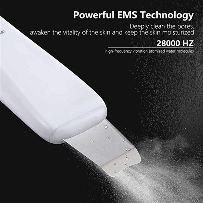 Skin Scrubber Face Spatula Remover για μαύρα στίγματα χαμηλού θορύβου 3 Λειτουργίες Επαναφορτιζόμενο USB Face Cleaner Lifting εργαλείο για βαθύ καθαρισμό