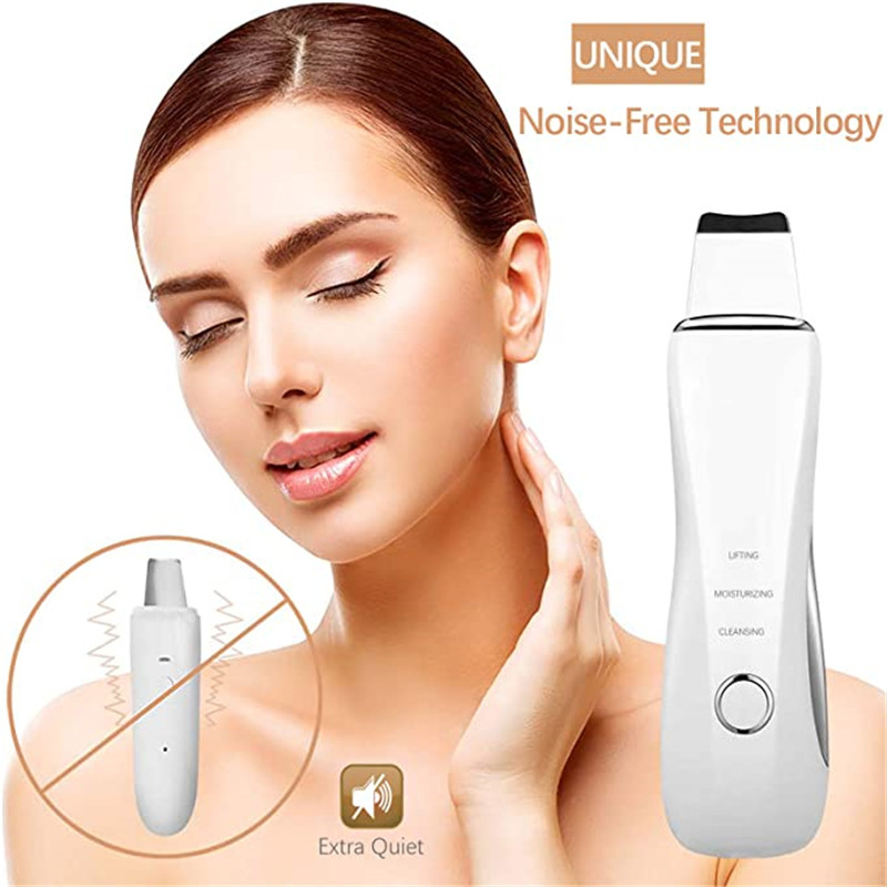 Skin Scrubber Face Spatula Remover για μαύρα στίγματα χαμηλού θορύβου 3 Λειτουργίες Επαναφορτιζόμενο USB Face Cleaner Lifting εργαλείο για βαθύ καθαρισμό