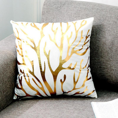 Bronzizuojantis pagalvėlės užvalkalas iš tropinės medvilnės Bohemijos spausdinta jūrinio gyvenimo namų dekoratyvinis pagalvių užvalkalas