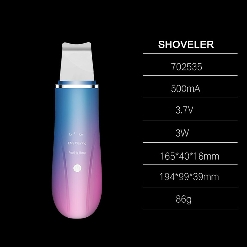 Bőrradír Vibrációs Arc Spatula Mitesszer eltávolító Arcradír Lapát Tiszta Kavitációs Peeling Arc lifting
