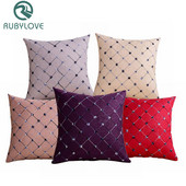 Elegantne 43x43cm vezene jastučnice s kariranim uzorkom Četvrtaste navlake za jastučiće za uređenje doma Sjedalo za kauč Uređenje doma