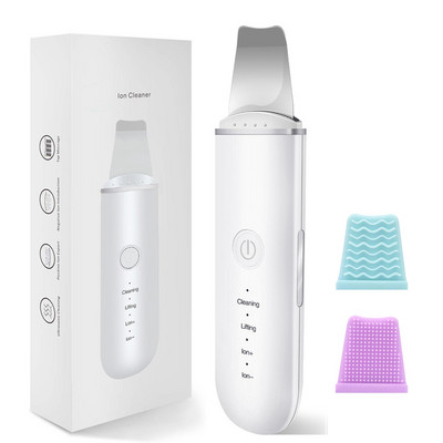 Ultrazvučni piling kože Vibraciona lopatica za lice Lopatica za uklanjanje mitesera Očisti kavitacijski piling Očisti masažer za podizanje lica