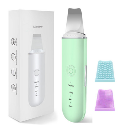 Ultrazvučni piling kože Vibraciona lopatica za lice Lopatica za uklanjanje mitesera Očisti kavitacijski piling Očisti masažer za podizanje lica