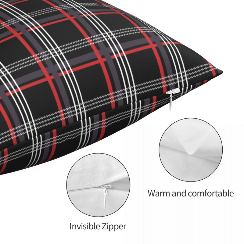 GTi Tartan četvrtasta jastučnica poliester lan baršun otisnuti zip ukrasna jastučnica jastučnica jastučnica za sobu veleprodaja 45x45