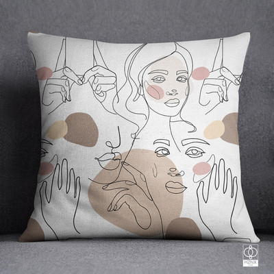 Nordic Geometric Line párna lakberendezési párna párnahuzat dekoratív párnahuzat nappali dekorációs párnák