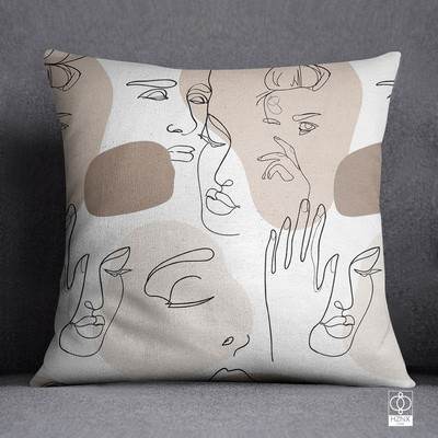 Nordic Geometric Line párna lakberendezési párna párnahuzat dekoratív párnahuzat nappali dekorációs párnák