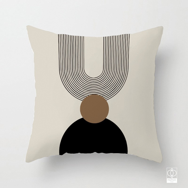 Nordic Geometric Line párna lakberendezési párna párnahuzat dekoratív párnahuzat nappali dekorációs párnák