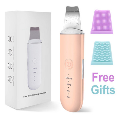 Ultrahangos bőrradír vibrációs arc spatula mitesszer eltávolító arcradír lapát Tiszta kavitációs peeling arc lifting