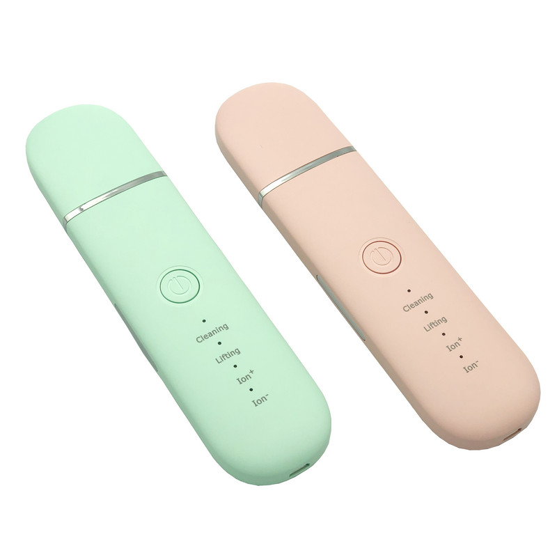 Ultrahangos bőrradír vibrációs arc spatula mitesszer eltávolító arcradír lapát Tiszta kavitációs peeling arc lifting