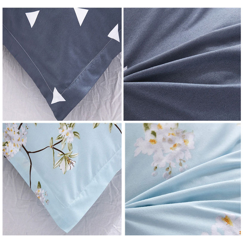 NAUJA Dviejų patalynės užvalkalų užvalkalai medvilniniai 120/150 cm ilgi pagalvių užvalkalai Geometrinės gėlės Spausdinti patalynės rinkiniai mėgėjams Vestuvinės pagalvės