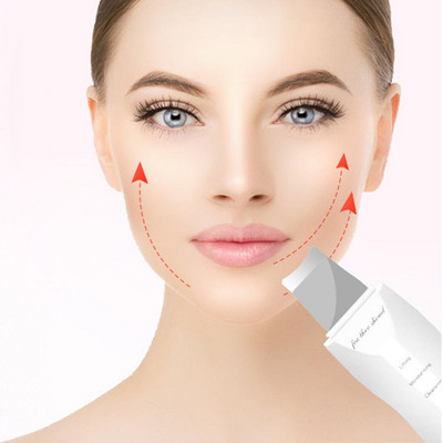 Curăţare cu ultrasunete a feţei Scrubber pentru piele Peeling facial Curăţare profundă Exfoliator Pore Cleaner Îndepărtarea punctelor negre Instrument de îngrijire a pielii