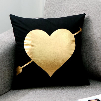 Bronzana geometrija Jastučnica Navlaka za jastuk sa zlatnim tiskom Ukrasna jastučnica Sjedalo za kauč Jastučnica za automobil Meka