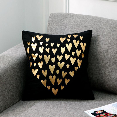 Bronzana geometrija Jastučnica Navlaka za jastuk sa zlatnim tiskom Ukrasna jastučnica Sjedalo za kauč Jastučnica za automobil Meka