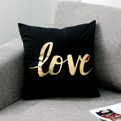 Bronzana geometrija Jastučnica Navlaka za jastuk sa zlatnim tiskom Ukrasna jastučnica Sjedalo za kauč Jastučnica za automobil Meka