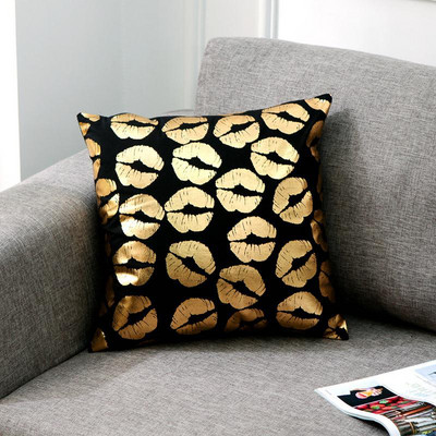 Bronzana geometrija Jastučnica Navlaka za jastuk sa zlatnim tiskom Ukrasna jastučnica Sjedalo za kauč Jastučnica za automobil Meka