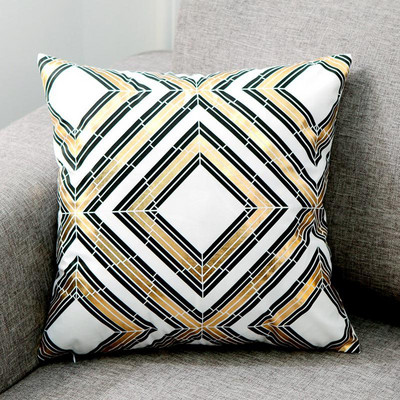 Geometry bronzinis pagalvėlės užvalkalas Medvilninis poliesteris Bohemiškas spausdintas namų dekoratyvinis pagalvių užvalkalas