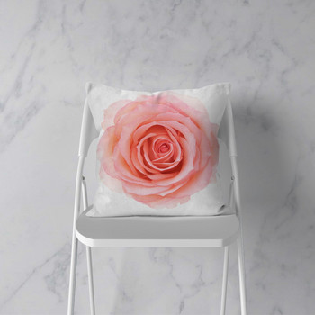 Геометрична серия от растения с розови пера Полиестерна калъфка за възглавница Възглавница за диван Домашна декоративна калъфка за възглавница