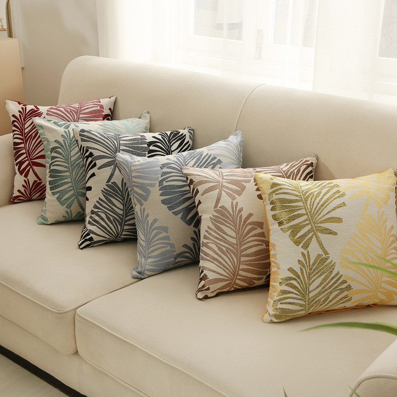 Leaf Jacquard jastučnica housse de coussin 45x45 jastuci cojines decorativos para sofá