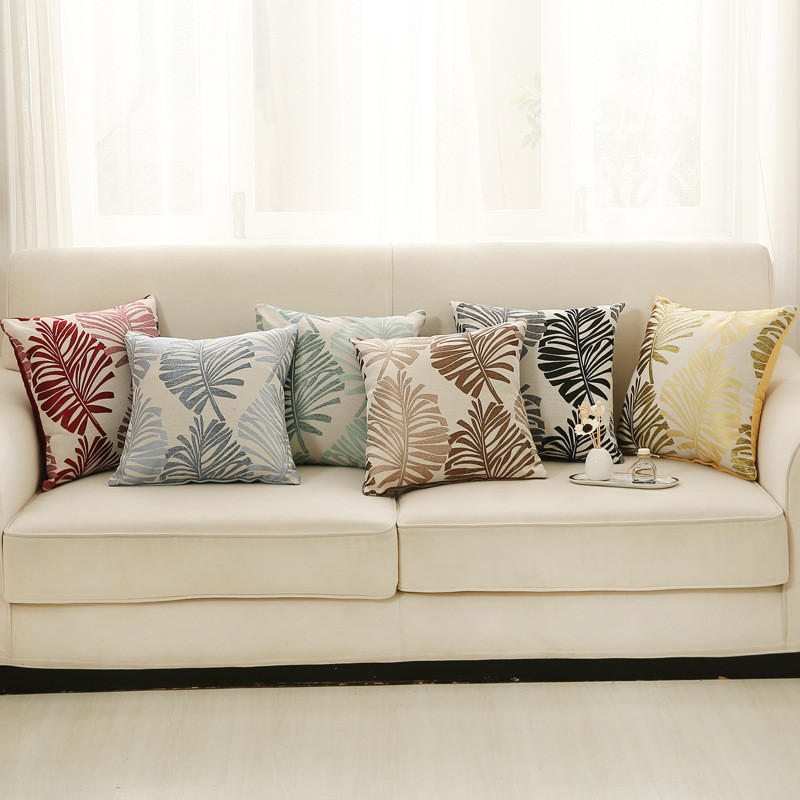 Leaf Jacquard jastučnica housse de coussin 45x45 jastuci cojines decorativos para sofá