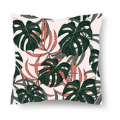 Jastučnica s uzorkom tropskog lišća, moderna jastučnica za sofu, 45*45 cm, poliester Ins stil, ukrasna jastučnica, kućni dekor