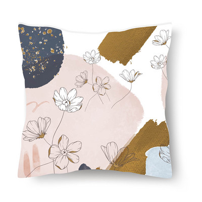 Jastučnica s uzorkom tropskog lišća, moderna jastučnica za sofu, 45*45 cm, poliester Ins stil, ukrasna jastučnica, kućni dekor