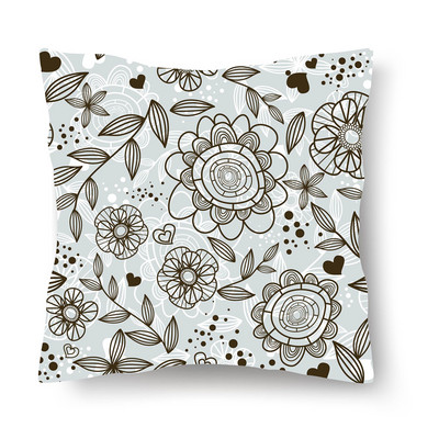 Jastučnica s uzorkom tropskog lišća, moderna jastučnica za sofu, 45*45 cm, poliester Ins stil, ukrasna jastučnica, kućni dekor