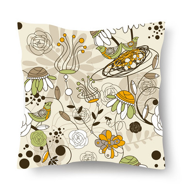 Jastučnica s uzorkom tropskog lišća, moderna jastučnica za sofu, 45*45 cm, poliester Ins stil, ukrasna jastučnica, kućni dekor