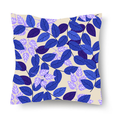 Jastučnica s uzorkom tropskog lišća, moderna jastučnica za sofu, 45*45 cm, poliester Ins stil, ukrasna jastučnica, kućni dekor