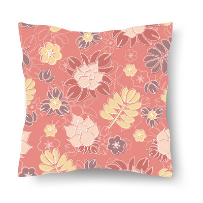 Jastučnica s uzorkom tropskog lišća, moderna jastučnica za sofu, 45*45 cm, poliester Ins stil, ukrasna jastučnica, kućni dekor