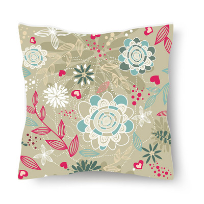 Jastučnica s uzorkom tropskog lišća, moderna jastučnica za sofu, 45*45 cm, poliester Ins stil, ukrasna jastučnica, kućni dekor