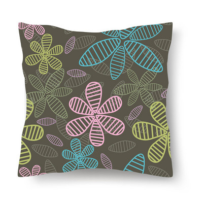 Jastučnica s uzorkom tropskog lišća, moderna jastučnica za sofu, 45*45 cm, poliester Ins stil, ukrasna jastučnica, kućni dekor