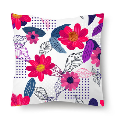 Jastučnica s uzorkom tropskog lišća, moderna jastučnica za sofu, 45*45 cm, poliester Ins stil, ukrasna jastučnica, kućni dekor