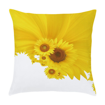 45x45cm Europska uljana slika Fotografija suncokreta Jastučnica od kože breskve Jastuk za kauč u automobilu Jastučnica Navlaka za jastuk