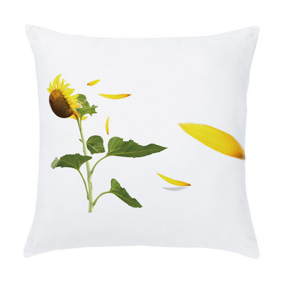 45x45cm Europska uljana slika Fotografija suncokreta Jastučnica od kože breskve Jastuk za kauč u automobilu Jastučnica Navlaka za jastuk