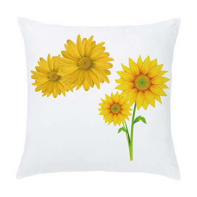45x45cm Europska uljana slika Fotografija suncokreta Jastučnica od kože breskve Jastuk za kauč u automobilu Jastučnica Navlaka za jastuk
