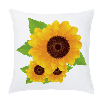 45x45cm Europska uljana slika Fotografija suncokreta Jastučnica od kože breskve Jastuk za kauč u automobilu Jastučnica Navlaka za jastuk
