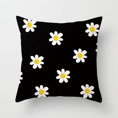 Nova jastučnica s cvijetom tratinčice za uređenje doma/kauč/jastučnica za auto Slatka mekana jastučnica s printom za ljetne djevojke