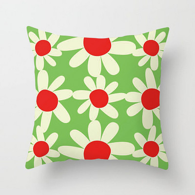 Nova jastučnica s cvijetom tratinčice za uređenje doma/kauč/jastučnica za auto Slatka mekana jastučnica s printom za ljetne djevojke